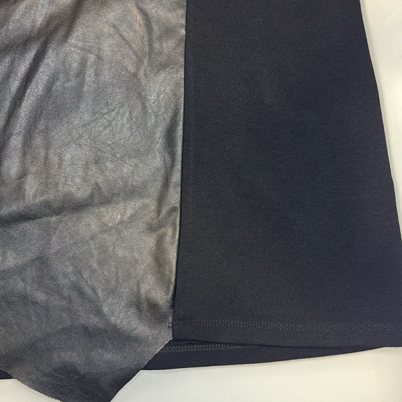 Soft Works black faux leather waterfall front jacket 10 - Picture 8 of 13